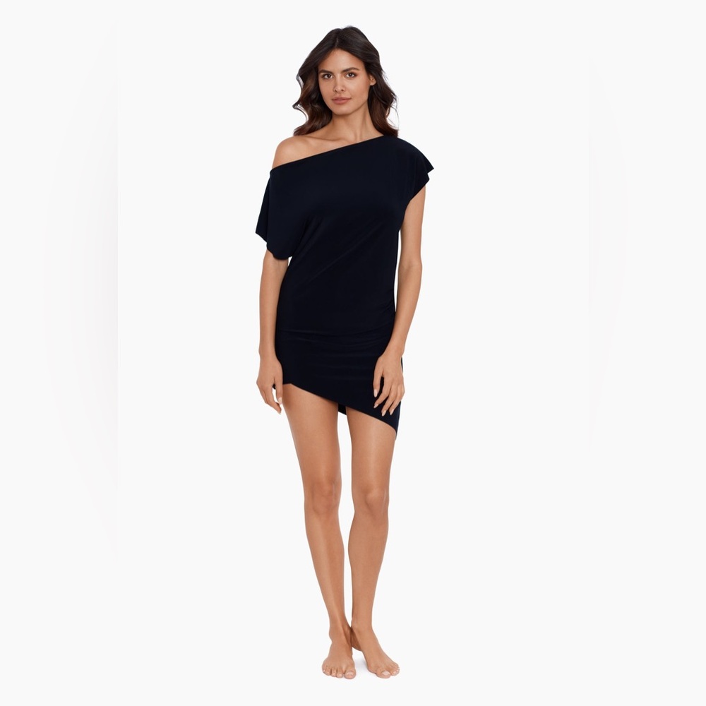Magicsuit Black Off-Shoulder Mini Dress